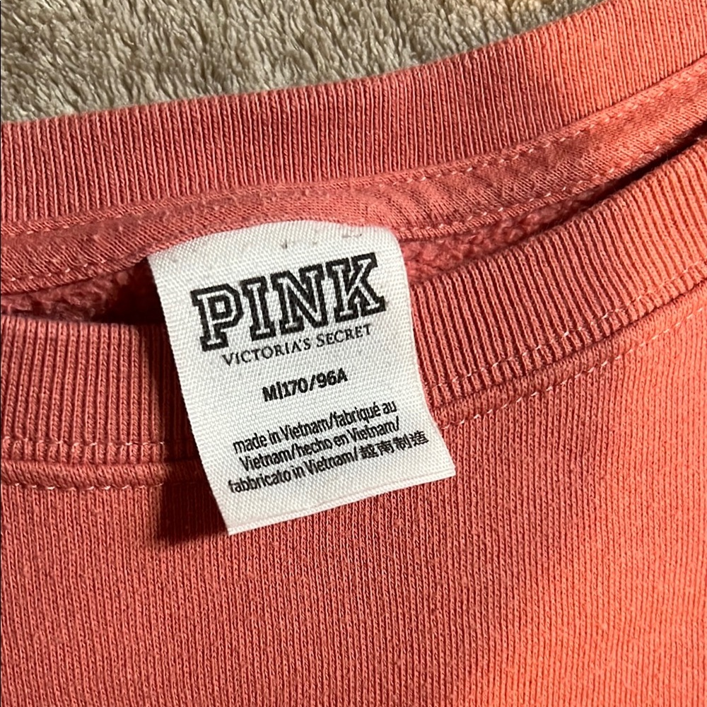 PINK women’s medium Coral Crewneck Sweatshirt - Picture 2 of 2